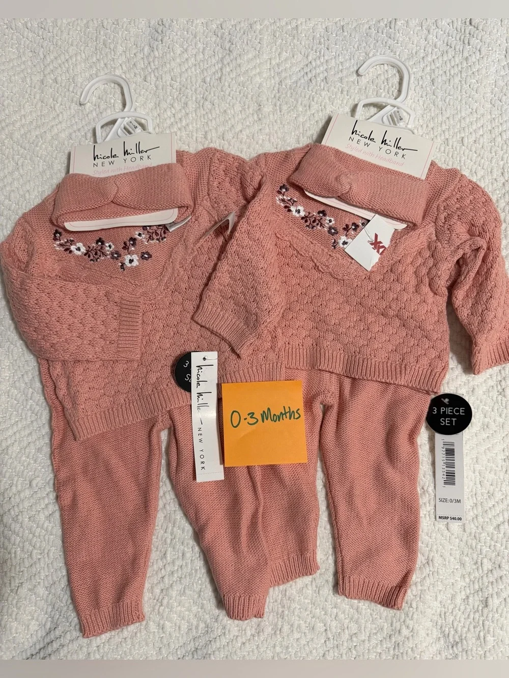 0-3month twin baby girl new outfits with tags!!